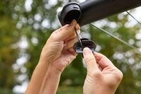 Brabantia HangOut W&auml;scheleinen mit Stangen, 50&nbsp;M - Black W&auml;scheleine