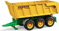 BRUDER 02212, Bruder Joskin tipping trailer - Gr&uuml;n - Gelb