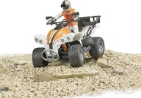 BRUDER 63000, Bruder Spielwaren GmbH + Co. KG bworld Quad mit Fahrer