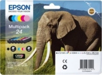 Epson Tinte 24 Multipack Elephant Tintenpatrone, 6 Farben