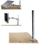 Lindy Desk Clamp Pole - Montagekomponente (C-Klammer, Montagestange)