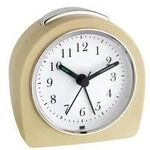 TFA Elektronischer Wecker beige - Quarzwecker - Beige - Kunststoff - Analog - Akku -