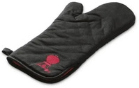 WEBER ZUBEH&Ouml;R 6472, WEBER ZUBEH&Ouml;R Weber Grillhandschuh, Schwarz mit rotem