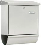 Burg-W&auml;chter BURG Briefkasten COMFORT-SET - mit Zeitungsbox, Edelstahl rostfrei