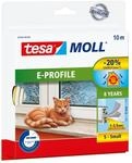 tesamoll&reg; Insulation E-Profil Dichtung &ndash; wei&szlig; &ndash; 10 m x 9 mm &ndash; T&uuml;r- und