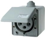 Mennekes CEPEX-CEE-STECKDOSE 400V-5X32A / MENNEK 4110 GRAU IP44 AM 4110
