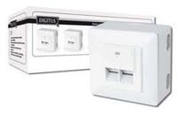 DIGITUS CAT 6, Klasse E, Datendose, Aufputz