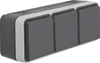 BERKER 47733515, Berker SSD 3F WAAGRECHT GRAU MATT W.1 / BERKER 47733515