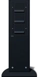 Gira ENERGIES&Auml;ULE ANTHRAZIT 491MM / GIRA 134128 3XSCHUKO M.KS 134128
