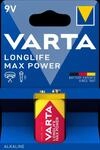 VARTA LONGLIFE Max Power 9V Blister 1 Alkaline Batterie
