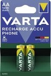 Varta 58399 Recharge Accu Phone Mignon 1600 mAh 2er Blister