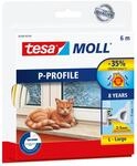 tesamoll&reg; Insulation P-Profil wei&szlig; 6m &times; 9mm, Energiesparend Dichtungsband, f&uuml;r