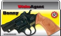 Sohni-Wicke Amorces-u.Spielwaren- 12er Agentenrevolver Bonny 23,8cm, Box