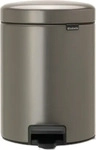 BRABANTIA 112683, Brabantia NewIcon Treteimer, 5L - Platinum Tretm&uuml;lleimer