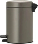 BRABANTIA 113246, Brabantia NewIcon Treteimer, 3L - Platinum Tretm&uuml;lleimer