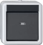 Gira TASTER BA 1F 1PKT WG AP GRAU / GIRA 515130