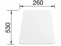 BLANCO 217611, Blanco Schneidbrett aus weißem Kunststoff Küchenaustattungs-Zubehör