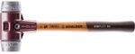 HALDER Schonhammer Temperguss Kopf &oslash; 60 mm Alu Hickory Stiel