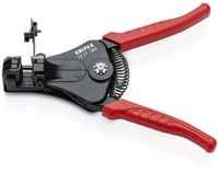 KNIPEX Abisolierzange mit Formmessern mit Kunststoff-Griffh&uuml;llen schwarz lackiert