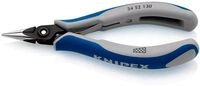 KNIPEX Pr&auml;zisions-Elektronik-Greifzange mit Mehrkomponenten-H&uuml;llen br&uuml;niert...