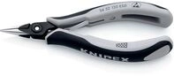 KNIPEX Pr&auml;zisions-Elektronik-Greifzange ESD mit Mehrkomponenten-H&uuml;llen br&uuml;niert