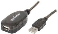 Manhattan USB-A to USB-A Extension Cable, 20m, Male to Female, Active, 480 Mbps (USB