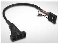 INTER-TECH 88885217, Inter-Tech Interner USB-Adapter - 9-poliger USB-Header (W)