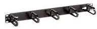 Equip Kabelf&uuml;hrungsplatte f&uuml;r Schaltschrank - Schwarz, RAL 9005 - 1U - 48.3 cm