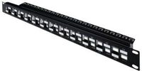 DIGITUS Modulares Patch Panel, 24-Port, abgestuft
