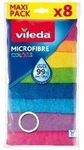 Vileda Allzwecktuch-Mikrofaser Colors, 8er-Pack Zubeh&ouml;r Reinigung