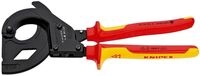 KNIPEX Kabelschneider (Ratschenprinzip) f&uuml;r stahlarmierte Kabel (SWA-Kabel) isoliert