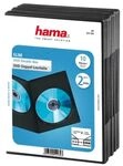 Hama DVD-Doppel-Leerh&uuml;lle Slim, 10er-Pack, Schwarz