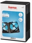 Hama DVD-Leerh&uuml;lle 6 Box, 3er-Pack, Schwarz