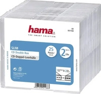 HAMA 51168, Hama 51168 CD Box Slim Double 25 St