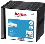 Hama CD-Slim-Box, 20er-Pack, Schwarz, Vorratspack