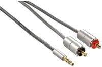 Hama 80864 Verbindungskabel AluLine Klinkenst. 3,5 mm, stereo