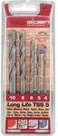 ALPEN HM-Steinbohrer-Satz Long Life Bohrer &oslash; 4-10 mm 5-teilig