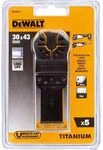 DEWALT Multi Tool S&auml;geblatt Titan DT 20727 Breite 30mm L&auml;nge 43mm (5 St&uuml;ck)