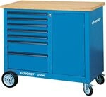 GEDORE 6622830, GEDORE Rollwerkbank 1504 1100 x 550 x 985 mm 7 Schubladen
