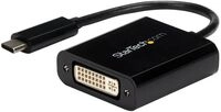 StarTech.com USB C to DVI Adapter - Black - 1920x1200 - USB Type C Video Converter