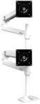 ERGOTRON 45-509-216, ERGOTRON LX Dual Stacking Monitor Arm, wei&szlig; MIT PATENTIERTER