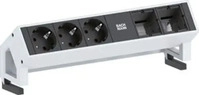 BACHMANN 902.401, BACHMANN DESK2 3x Schutzkontakt 2x ABD GST18 Inox