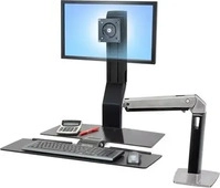 ERGOTRON 24-317-026, Ergotron WorkFit-A LCD HD with Worksurface+ Standing Desk -