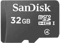 SanDisk microSDHC 32GB Class 4 + SD Adapter Mobile