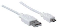 Manhattan USB-A to Micro-USB Cable, 1.8m, Male to Male, 480 Mbps (USB 2.0)