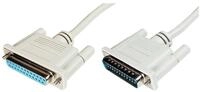 DIGITUS Datatransfer Verl&auml;ngerungskabel, D-Sub25/St - D-Sub25/Bu