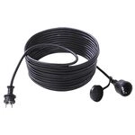 BACHMANN Extension 3G1,5mm&sup2; , H07RN-F Gummi/Neopren Schutzkontakt, schwarz, 25 m