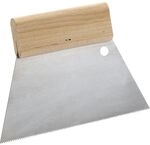 SCHULLER Zahnspachtel mit Holzgriffleiste Breite 180 mm Trapezzahnung 2,9 mm