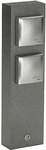 ALBERT 624400, Albert STECKDOSENS&Auml;ULE 2-FACH / ALBERT ALU IP44 25R513 624400