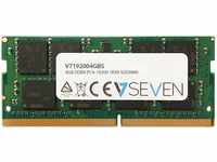 V7 SEVEN V7192004GBS, V7 SEVEN V7 DDR4 - Modul - 4 GB - SO DIMM 260-PIN - 2400 MHz /
